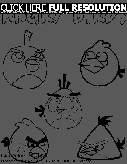 Colorear dibujos de Angry birds 01 | Dibujos para colorear e ...