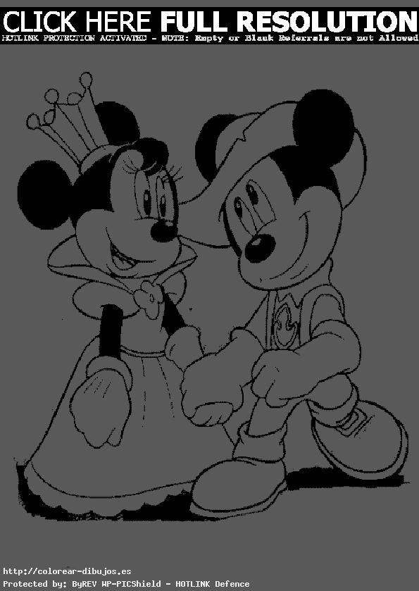 mickey y Minnie princesa