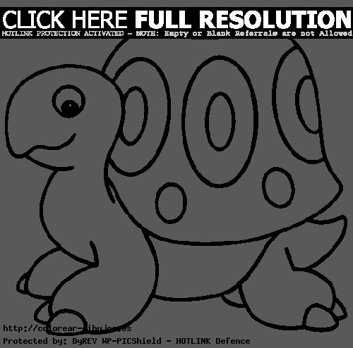 tortuga en dibujos para colorear animales