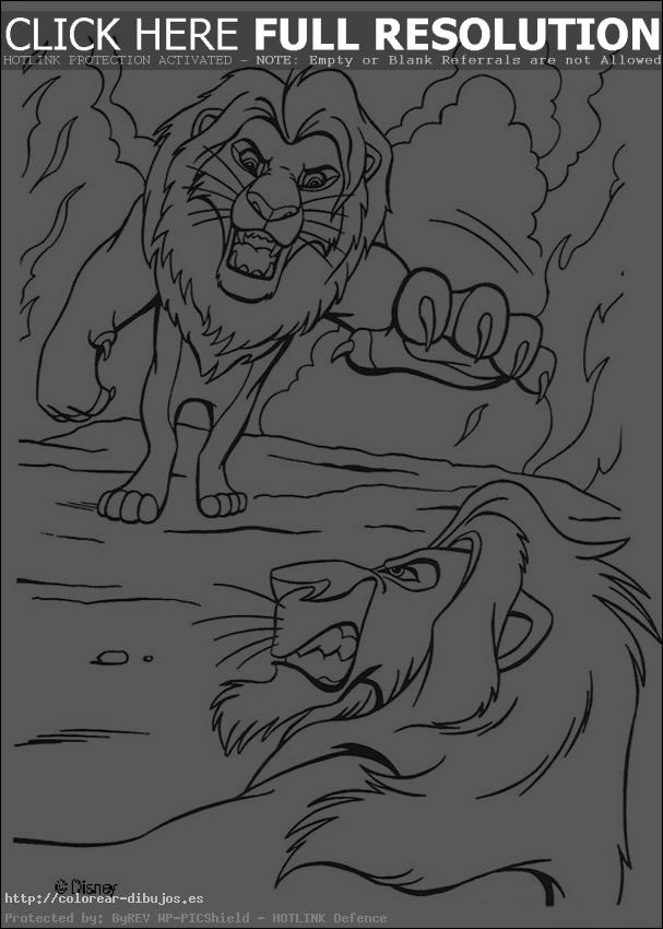 enfrentamiento del rey leon y el malo