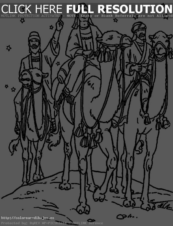 los reyes magos en sus camellos 1
